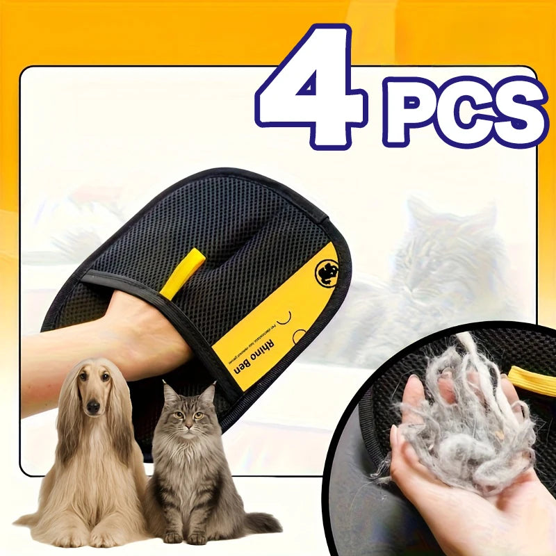 Pet Hair Removal Grooming Gloves
